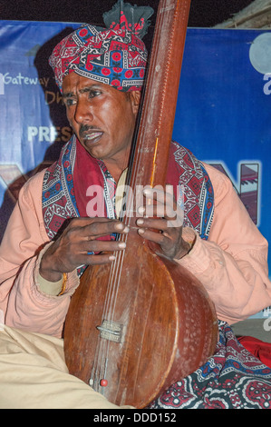 Lokale Musiker, Rann Of Kutch Stockfoto