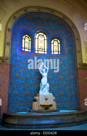 Innere Funktion im Gellert Hotel and Spa, Budapest, Ungarn, Europa Stockfoto