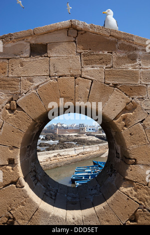 Blick von der Stadtmauer und Medina von der alten Festung Stockfoto