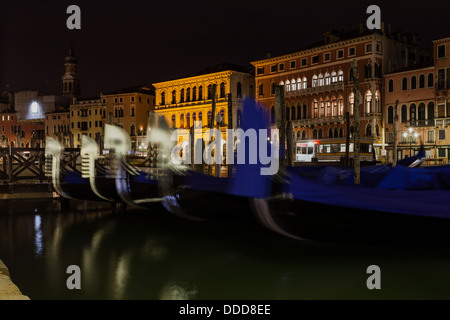 Gondeln auf dem Canale Grande Stockfoto