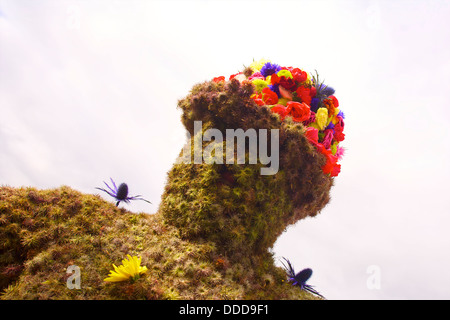 Die Burryman Parade, South Queensferry, Edinburgh, Schottland Stockfoto