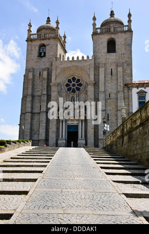 Se Kathedrale, 12./13. Jahrhundert Festungskirche, äußere Innenansichten, Porto, Porto, Portugal Stockfoto