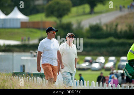 Newport - South Wales - UK 31. August 2013: Golf-Fans während der dritten Runde der ISPS Handa Wales Open im zwanzig zehn an The Celtic Manor Resort in Newport, South Wales. Bildnachweis: Phil Rees/Alamy Live-Nachrichten Stockfoto