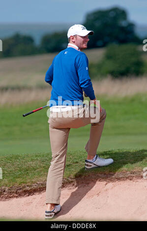 Newport - South Wales - UK 31. August 2013: in Aktion während der dritten Runde der ISPS Handa Wales Open im zwanzig zehn an The Celtic Manor Resort in Newport, South Wales. Bildnachweis: Phil Rees/Alamy Live-Nachrichten Stockfoto