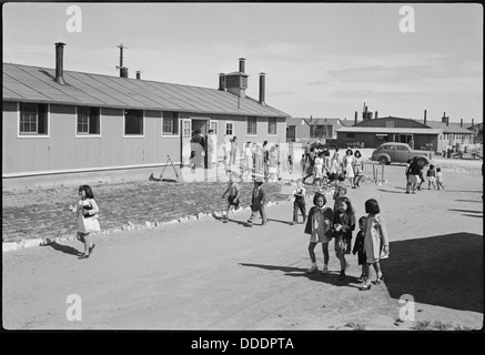 Ein Blick vom Wasserturm im Granada Relocation Center in Amache, Colorado, einem Internierungslager aus dem Zweiten Weltkrieg für japanische Amerikaner. Stockfoto