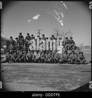 Manzanar Relocation Center, Manzanar, Kalifornien. Ein Gruppenbild der Manzanar Feuerwehrleute und Feuer... 536947 Stockfoto