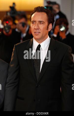 30. August 2013 - Venedig, Kalifornien, Italien - NICOLAS CAGE. Joe premiere.70th Venedig Film Festival.Venice, Italy.August 30, 2013. (Kredit-Bild: © Roger Harvey/Globe Photos/ZUMAPRESS.com) Stockfoto