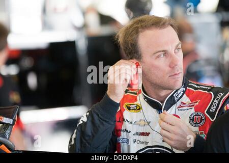 31. August 2013 - Hampton, GA, USA - Bristol, TN - 31. August 2013: Der NASCAR Nationwide Series Teams nehmen an der Strecke für die tolle CLIPS - GRIT CHIPS 300 auf dem Atlanta Motor Speedway in Hampton, GA. Stockfoto