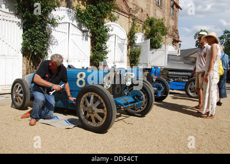 Bugatti Grand Prix Classic Days Schloss Dyck Deutschland 2013 Stockfoto