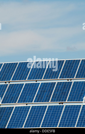 Solar-Panels. Schließen Sie die Ansicht. Stockfoto