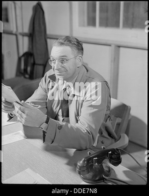 Minidoka Relocation Center. Hunt, Idaho. Harry L. Stafford. Projektleiter. 536578 Stockfoto