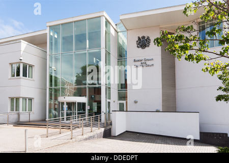 Exeter Krone und Landgerichte Gebäude, England, UK Stockfoto