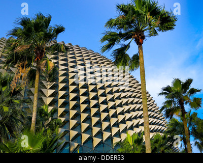 Architektur Detail der Esplanade Theater an der Bucht in Singapur Stockfoto