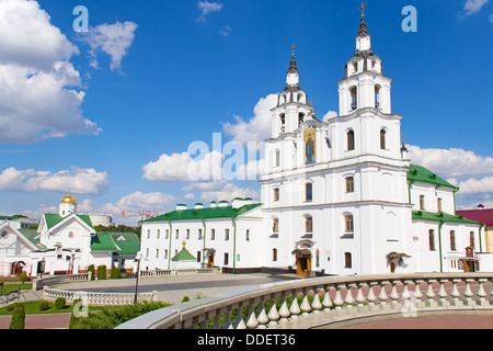 Main-orthodoxe Kirche von Belarus - Kathedrale des Heiligen Geistes in Minsk. Stockfoto