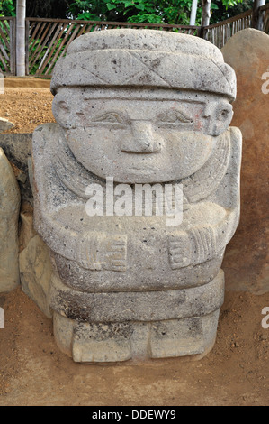 Videoprojekt - Alto de Las Piedras in ISNOS - archäologischen Park von SAN AGUSTIN. Abteilung Huila.COLOMBIA Stockfoto