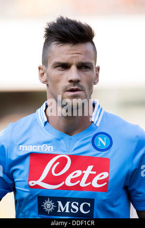 Verona, Italien. 31. August 2013. Cristian Maggio (Napoli) Football / Soccer: italienische "Serie A" match zwischen Chievo Verona 2-4 Napoli im Stadio Marc'Antonio Bentegodi in Verona, Italien. © Maurizio Borsari/AFLO/Alamy Live-Nachrichten Stockfoto