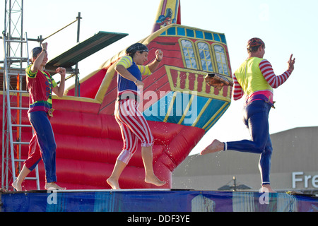 Das Piratenschiff Kinderspielplatz an der 2011 Kentucky State fair. Kentucky, USA Stockfoto