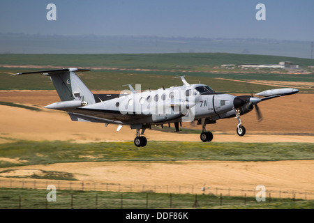 Israelische Luftwaffe (IAF) Beechcraft King Air-Twin-Turboprop-Flugzeuge Stockfoto