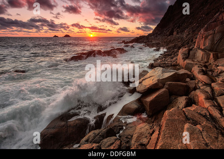 Porth Nanven Stockfoto