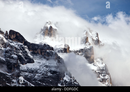 Rocky Mountains über Cortina D'Ampezzo. Italienischen Dolomiten Stockfoto