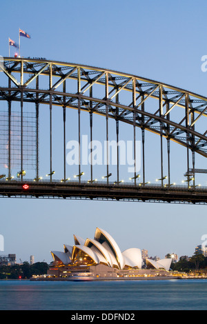 Der Blick vom McMahons Point in Lavender Bay, Sydney, Australien Stockfoto