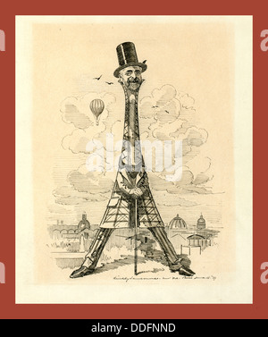 M. Eiffel, des Künstlers neuesten Tour De Force, 29. Juni 1889, Sambournes, Linley, 1844-1910 Stockfoto