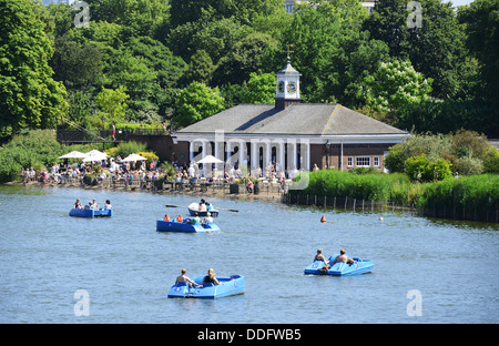 Serpentine Lido und See, Hyde Park, London, England, UK Stockfoto