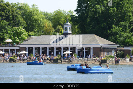 Serpentine Lido und See, Hyde Park, London, England, UK Stockfoto