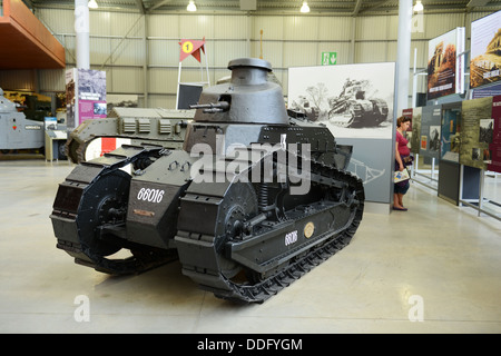 Renault FT-17 Panzer im Bovington Tank Museum, Dorset, England, UK Stockfoto