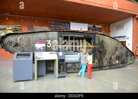 Britische Mark II "männlich" Tank im Bovington Tank Museum, Dorset, England, UK Stockfoto