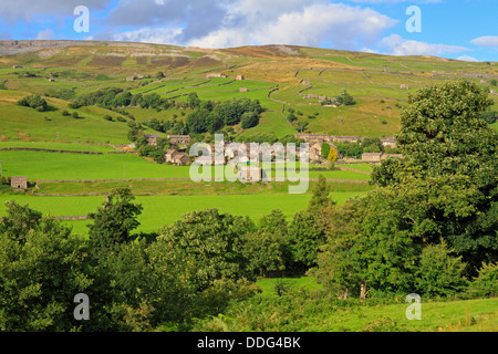 Gunnerside im Swaledale North Yorkshire, Yorkshire Dales National Park, England, UK. Stockfoto