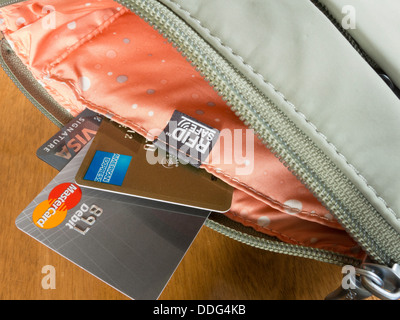 RFID (Radio Frequency Identification)-Geldbörse Stockfoto