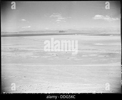 Tule See, Kalifornien. Einen Panoramablick auf die landwirtschaftlichen Flächen, die von Evacue angebaut wird... 537428 Stockfoto