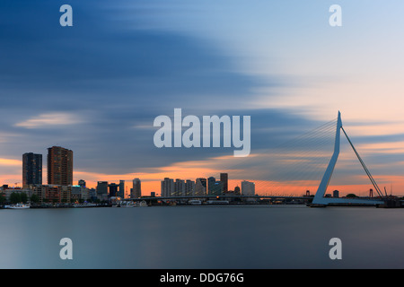 Erasmusbrücke in Rotterdam, Niederlande Stockfoto