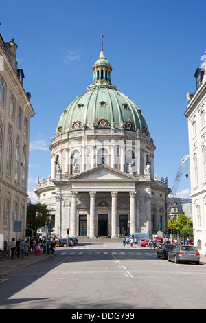 Frederik es Kirche, bekannt als die Marmorkirche auf Frederiksgade in Kopenhagen, Dänemark Stockfoto