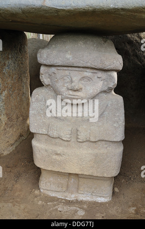 Videoprojekt - Alto de Las Piedras in ISNOS - archäologischen Park von SAN AGUSTIN. Abteilung Huila.COLOMBIA Stockfoto