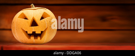 Halloween Kürbis Grimasse Stockfoto