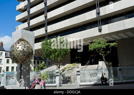 Central Bank of Ireland auf Dame Street, Dublin, Irland. Stockfoto