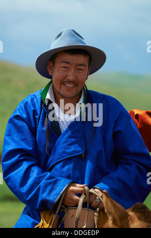 Mongolei, Ovorkhangai Provinz, Burd, das Naadam-fest, Pferde Rennen Stockfoto