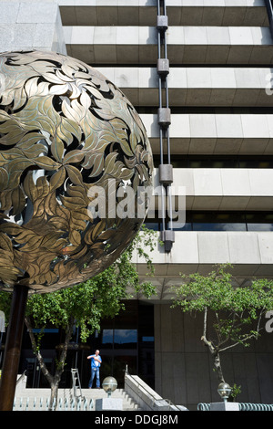 Central Bank of Ireland auf Dame Street, Dublin, Irland. Stockfoto