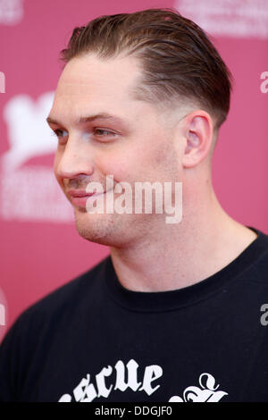 TOM HARDY LOCKE PHOTOCALL 70. Venedig FILM FESTIVAL LIDO Venedig Italien 2. September 2013 Stockfoto