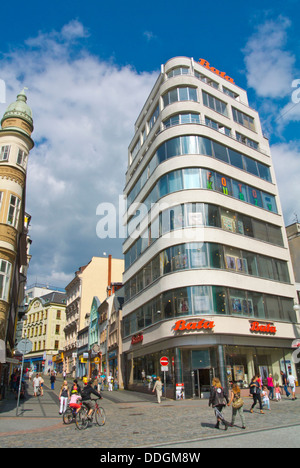 Dům Obuvi Baťa der funktionalistischen Bata Shop (1932) von Vladimír Karfík am Soukenne Namesti Platz Liberec Tschechien Europa Stockfoto