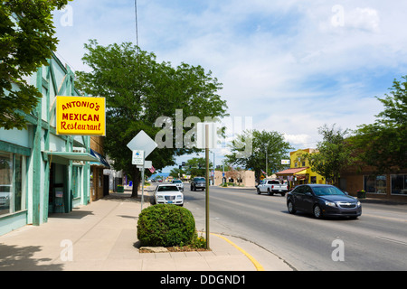 Main Street in Cortez, Colorado, USA Stockfoto