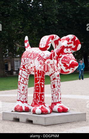 Gromit Unleashed war ein Sommer 2013 öffentliche Kunstausstellung / trail in der Stadt von Bristol, UK. Stockfoto