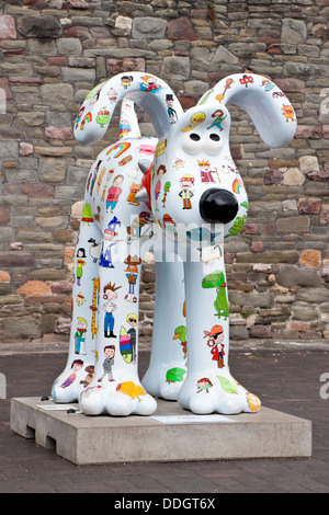 Gromit Unleashed war ein Sommer 2013 öffentliche Kunstausstellung / trail in der Stadt von Bristol, UK. Stockfoto