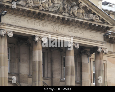 Ehemalige Mid Lothian County Gebäuden, jetzt Lothian Chambers (Standesamt), George IV Bridge, Edinburgh, Scotland, UK Stockfoto