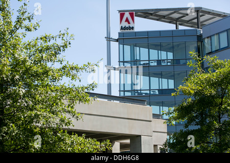 Ein Bürogebäude von Adobe Systems besetzt. Stockfoto