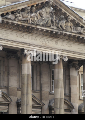 Ehemalige Mid Lothian County Gebäuden, jetzt Lothian Chambers (Standesamt), George IV Bridge, Edinburgh, Scotland, UK Stockfoto