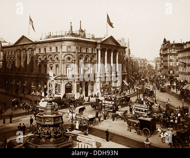 Piccadilly Circus London viktorianische Periode Stockfoto