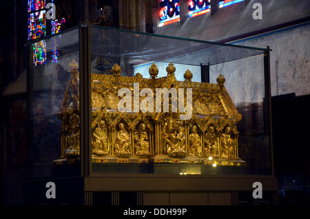 Das Heiligtum der Jungfrau Maria im Aachener Dom, auch genannt der Kaiserdom in Aachen, Nordrhein-Westfalen. Bilder vom 27. August 2013. Stockfoto